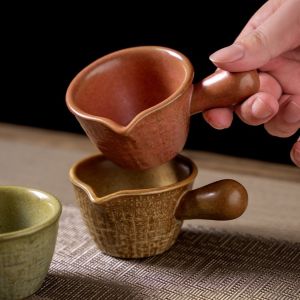 MAOMEI Gốm sứ Bát đựng nước chấm Cổ điển Có tay cầm Bình đựng nước sốt Đĩa đựng đồ ăn nhẹ Di động Bát đựng nước sốt Thịt bò bít tết