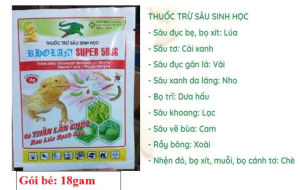 RHOLAM SUPER 18g thằn lằn chúa 18gr và 100gr: trừ sâu đục bẹ sâu tư sâu đục gân lá sâu xanh da láng sâu vẽ bùa