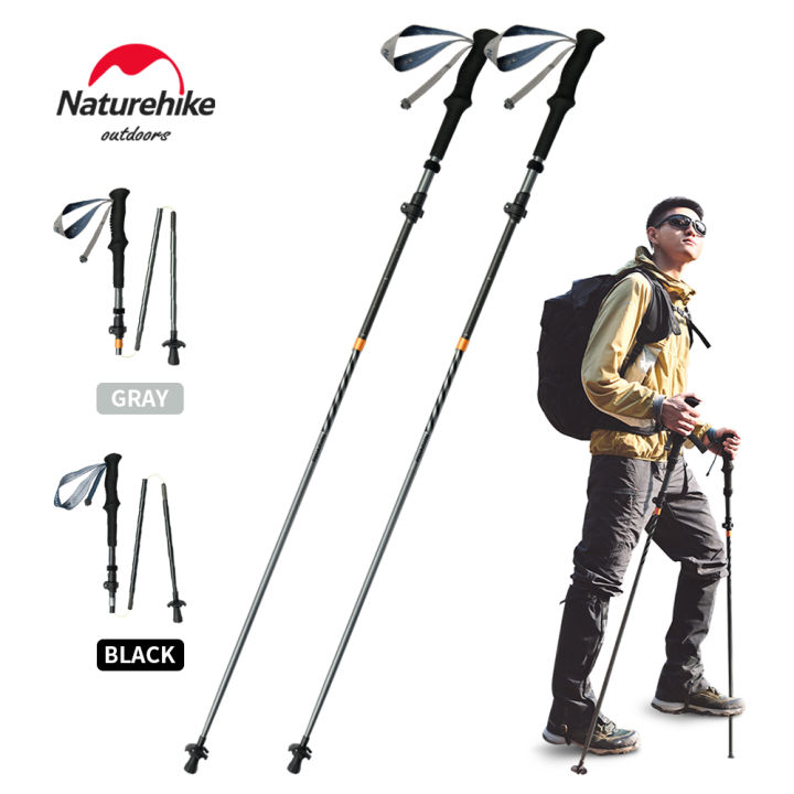 Naturehike Carbon Fiber Climbing Sticks Outdoor Folding Ultralight