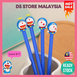 DS.Cute Cartoon Doraemon Black Ink 0.5mm Gel Pen Office School Supply Door Gift Student Stationery Alat Tulis Pelajar