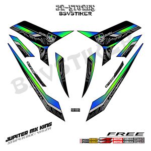 striping jupiter mx king 150 hitam (sku57) y15zr / exciter / sniper / 150 #mxking #y15zr Motorcycle