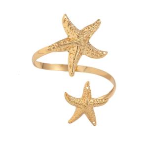 Fashionable Gold Star Fish/Flower Arm Bracelet Armlet Bangle Upper Arm Cuff Bracelet for Beach And Vacation Arm
