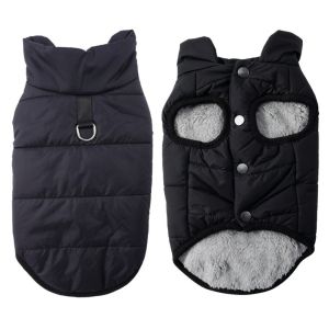 LITTLEX Fleece Dog Warm Clothes Windproof Winter Dog Vest Coat Fashion Thickened Dog Bodysuit for Small Medium Dog