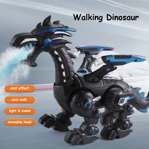 Pterosaurs unique wing Walking Dinosaur jurassic mist light sound effect kids toy smart pet moveable head children gift