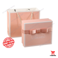 VTOM Birthday Box Pink Color Wedding Gift Towel Glass Bottle Headband Set With Gift Bag | Suprise Hadiah Kahwin / Hari Jadi. 