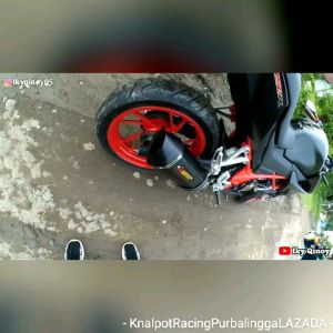 TERMURAH!KNALPOT RACING AKRAPOVIC LAYANG BLACK VIXION R15 V2 V3 CBR 150R CB 150R XABRE GSX150 MURAH