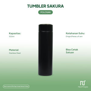 Custom Tumbler Sakura Cetak Print UV Nama Logo Karakter Souvenir Promosi Murah