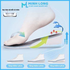 Cặp Miếng Lót Giày Tăng Chiều Cao Nam Nữ KT 1.5cm 2.5cm 3.5cm - Lót Giầy Nâng Chiều Cao Cứng Cáp Đàn Hồi