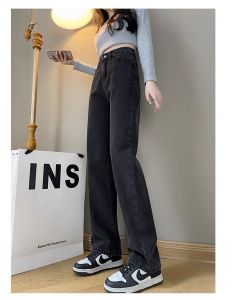 จัดส่งที่รวดเร็ว️ใหม่แนะนำ กางเกงยีนส์ ทรงกระบอกตรง ชายลุ่ย เอวสูง Jean FOR WOMEN ยีนส์ผู้หญิง กางเกงผู้หญิง Outfits Clothing เสื้อผ้า