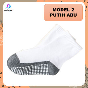 Kaos Kaki Anak Sekolah SMP SMA Laki Laki Perempuan Dewasa Bahan Tebal Polos Hitam Putih Anti Slip Minliu Import