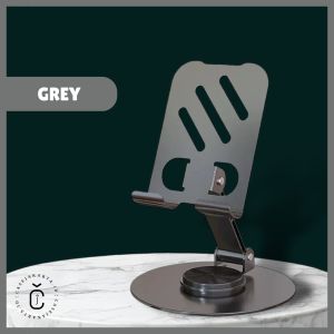 Phone Stand Folding - Holder Hp Full Metal 360 Derajat Rotasi | Dudukan Hp / Tablet Putar Besi Aluminium Bisa Dilipat | Holder Universal SmartPhone