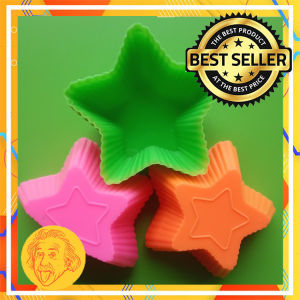12pcs Cetakan Kue Bentuk Bintang Serbaguna Cetakan Putu Ayu Pudding Coklat Kue dll bentuk Bintang