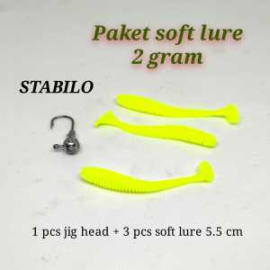 Paket umpan casting soft lure 2 gram