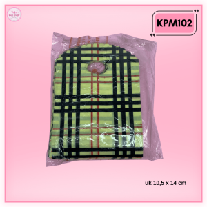 KPM1 Kantong Plastik Motif Handle Oval uk 105 x 14 cm (1 Pak isi +/- 100 lembar)