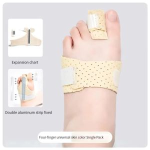 CAELARAU Adjustable Bunion Corrector Band Soft Metal Reinforcement Big Toe Straightener Toe Immobilization Universal Foot Correction Brace Men/Women