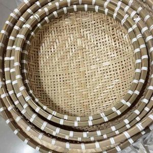 Rỗ tre đan lỗ thưa Rỗ Tre Chất Liệu Tre Tự Nhiên Bộ Rỗ Tre Đa Kích Thước - Lazada