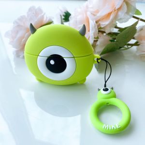 Vỏ đựng ốp case bảo vệ hộp đựng tai nghe bluetooth không dây cho Airpods 1/2/Pro chống va đập bám bụi mike xanh lá - Shopbo247