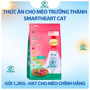 Thức ăn cho mèo TRƯỞNG THÀNH Smartheart Cat - gói 12kg - hạt cho mèo CHÍNH HÃNG