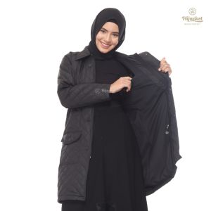 Hijacket Wanita Muslimah AGNEZIA - Jaket Hijab Panjang & Outerwear For Hijaber