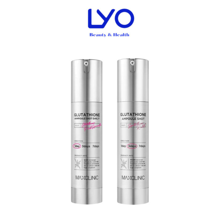 maxclinic glutathione ampoule shot 50ml Tinh Chất Vi Kim Dưỡng Trắng Và Cải Thiện Nếp Nhăn Maxclinic Glutathione Ampoule Shot 1 Day / 3 Days Hàn Quốc 50ml Tinh Chất Glutathione Cho Da Dull - Lazada