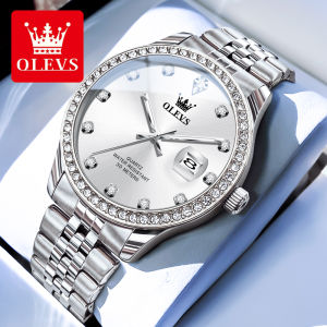 OLEVS Watch For Men Original Waterproof Casual Fashionable Watch Luminous calendar Gold watch Stainless Steel Jam Tangan Lelaki