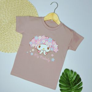 VNR C1001 Melody Bunga Atasan Kaos T-Shirt Anak Perempuan 1-4 Tahun