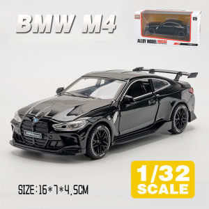 LEO 1:32 BMW M4 Metal Diecast Alloy Toy Car Model Trucks For Kids Toys Vehicles Hobbies Collectio