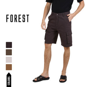 Forest Cotton Twill Cargo Bermuda Shorts | Seluar Pendek Lelaki - 670200