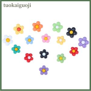 tuokaiguoji 10Pcs 18 15mm Childrens Coat Colorful Flowers Shank Buttons For Kids Clothes Cute Shirt Sweaters Dress Decor Sewing Accessories