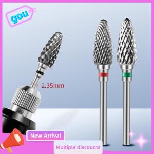 gou คาร์ไบด์ทังสเตนเล็บเจาะบิตเล็บเจาะสำหรับกัดเล็บแฟ้ม