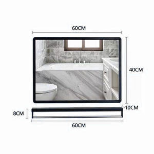 กระจกผนังกระจกแต่งหน้า กระจกห้องน้ำกระจกแขวนห้องน้ํา  กระจกติดผนัง กระจกห้องน้ำพร้อมชั้นวางกระจกเงา กระจกแต่งหน้าติดผนัง