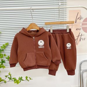 Bộ Dài Tay Thu Đông Cho Bé Bộ Nỉ SUMLE Mũ Chất Nỉ Bông Xịn Cực Ấm Cho Bé Trai Bé Gái  Từ 8-19kg SUMO CITY