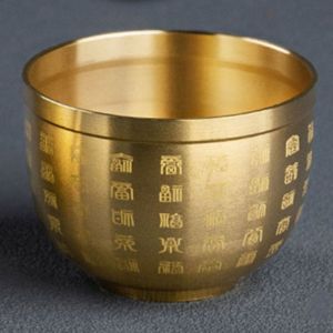 招财祈福百福缸彩釉招财进宝黄铜米缸百福缸复古轻奢彩绘缸聚宝盆办公室古风摆件Calling for Wealth and Praying for Blessings Baifu Jar Colored Glaze Calling for Wealth and Treasures Brass Rice Jar Baifu Jar Vintage Light Luxury Colored Painting Jar Treasure Bowl Office Antique Ornaments