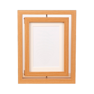 CHUNE066 Double Sided Pet Memorial Frame Detachable Durable Rotating Photo Frame Creativity Wooden DIY Pet Frame  Room Decor