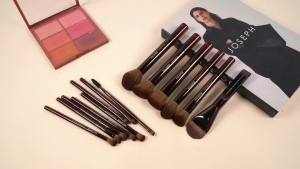 MAANGE 14-Piece Makeup Brush Set with Aluminum Ferrule- Premium Synthetic Makeup Brushes Kit Foundation Powder Brush Eye Shadow for Beginners & Professionals(Dark Coffe)