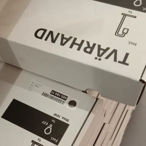 Table Lamp Tvarhand Lampu meja black/bamboo + free gift