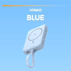 [CCC Certified] VINKO V12 Magnetic Wireless Power Bank 10000mAh 22.5W PD Fast Charging Built-in Cable LED Display
