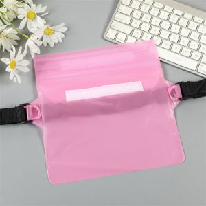 กระเป๋าสงกรานต์ กระเป๋ากันน้ำ ซองกันน้ำแบบคาดอก ซองกันน้ำ ซองมือถือ สายปรับได้ สายปรับได้ ซองกันน้ำ ล็อค 3 ชั้น Waterproof Bag กระเป๋าสีใส