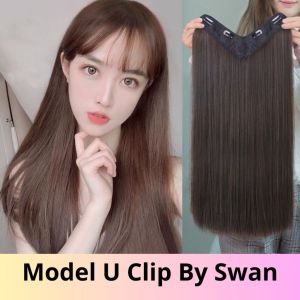 U clip Hairclip korea biglayer bottom curly 60cm V clip U clip / Rambut Palsu / Wig Palsu Belakang / Extension Rambut AG02