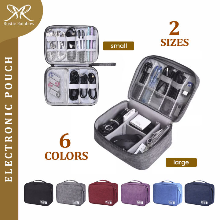 Travel Organizer Waterproof Gadgets Electronics Accessories Makeup Bag  Portable Case Storage Pouch Lazada PH
