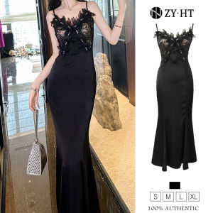 ZYHT EraVogue Set Dress 2 mảnh + Váy dây đeo đơn Váy nữ Váy công sở màu đen Váy cưới cao cấp 40096