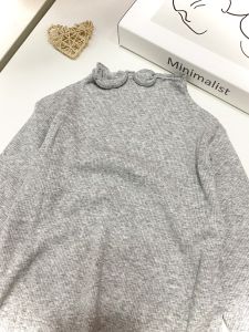 Áo giữ nhiệt bé gái Gelukids chất liệu len tăm A028