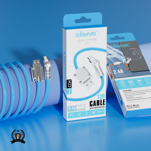 IC Kabel Data Fast Charging 120W 6A Desain Putar 180° Kabel Data Silikon MICRO  Type-C Kabel