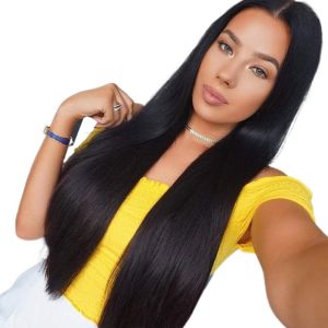 PHANT Black Cosplay Lolita Wigs Heat Resistant Middle Part Synthetic Wigs Fluffy Breathable Long Straight Wig for Women