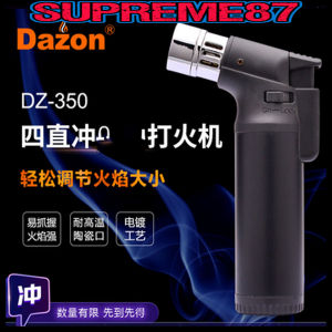 4 Flame Jet Lighter Butane Lighter Refillable Windproof Lighter Adjustable Flame Butane Lighter Dz 350