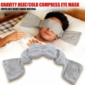 Weighted Eye Mask for Sleeping Soft Minky Sleep Mask for Side Sleeper with 100% Blockout Design