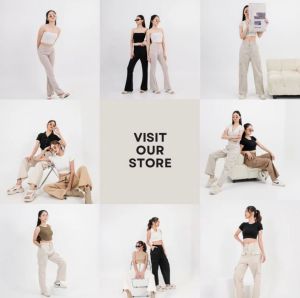 ORO PANTS Highwaist Loose Pants Trouser Celana Kantor Wanita Anti Kusut