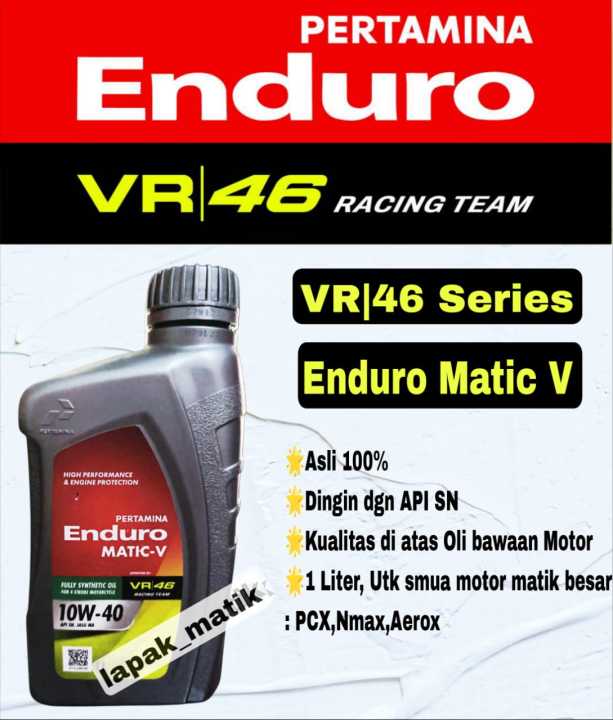 Oli Racing Matik ENDURO MATIC V 1L oli motor Pertamina SETARA MOTUL ...