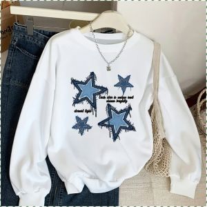 T-shirt Visual Attraction Young People Long-sleeved Fashion Good Warmth Soft Fabric Everyday Wear