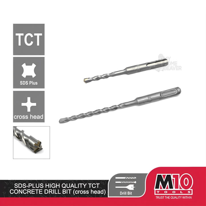 M10 SDS Plus Tungsten Carbide Tip Concrete Hammer Drill Bits